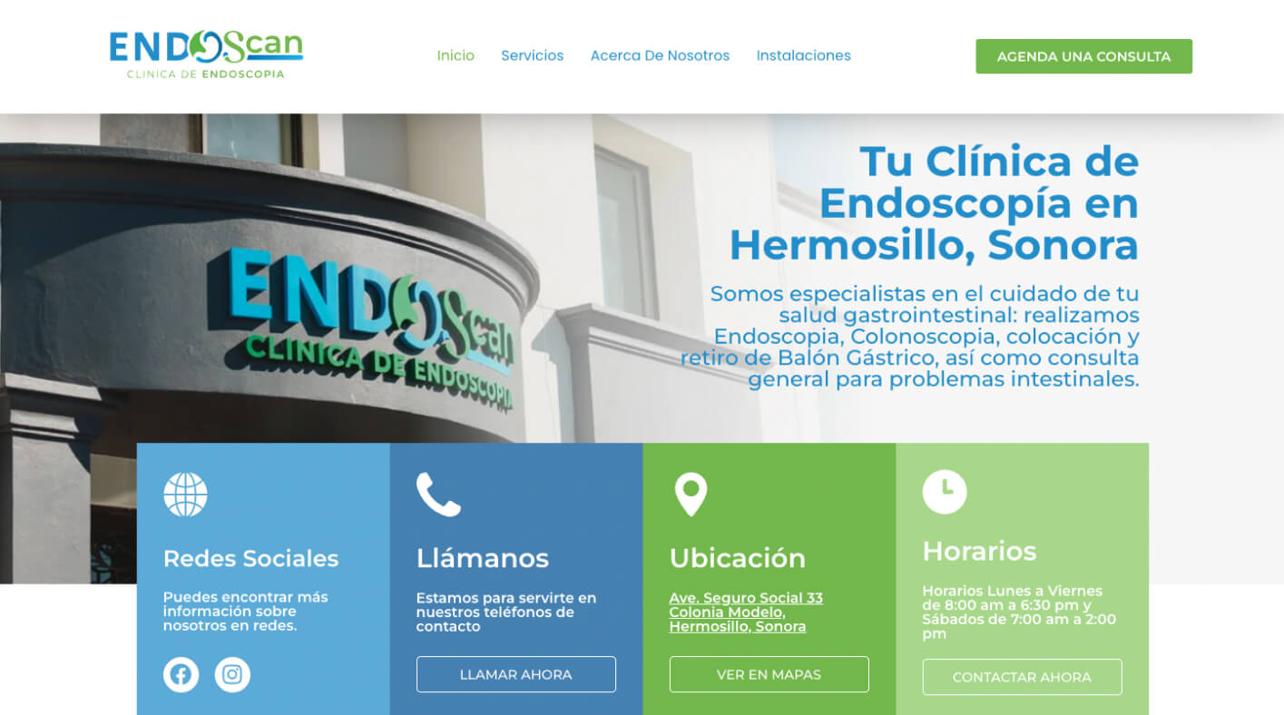 Ejemplo sitio 2 de Médicos empresarios
