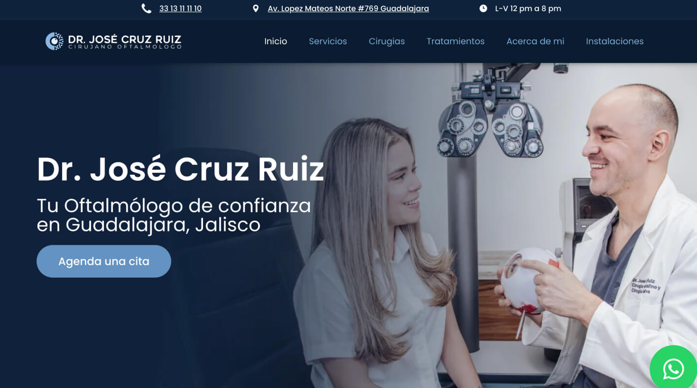Ejemplo sitio 6 de Médicos empresarios