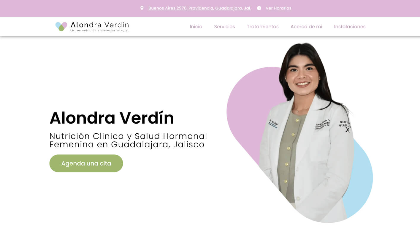 Ejemplo sitio 7 de Médicos empresarios