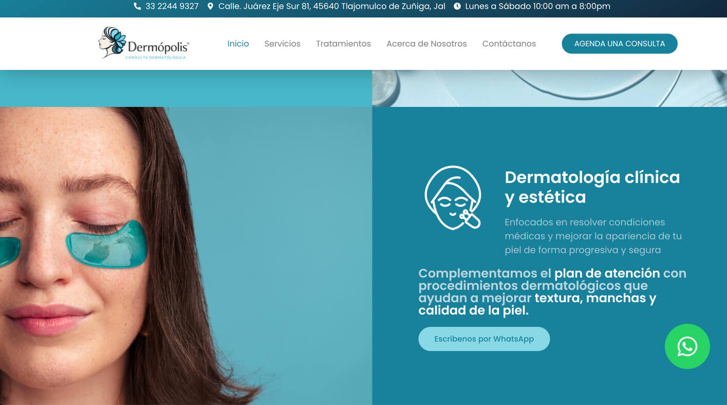 Ejemplo sitio 8 de Médicos empresarios