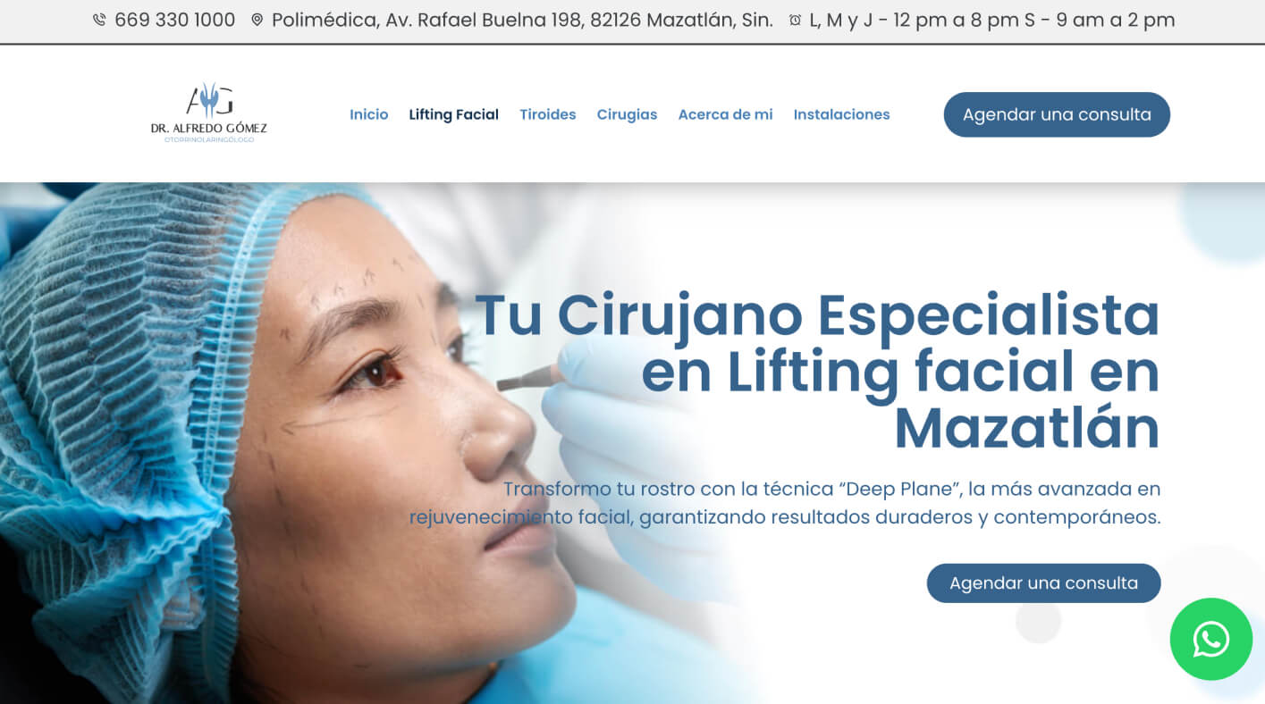 Ejemplo sitio 9 de Médicos empresarios